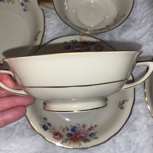 Vintage 1930’s Selb Bavaria Heinrich & Co Tea Cups and Bowls - Picture 6 of 16